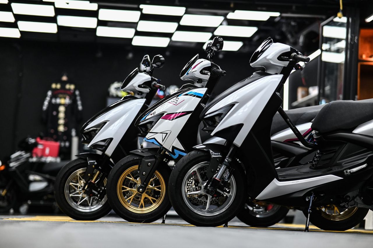 Yamaha 勁戰 Gryphus 機車美容施工案例 捷匠施工案例