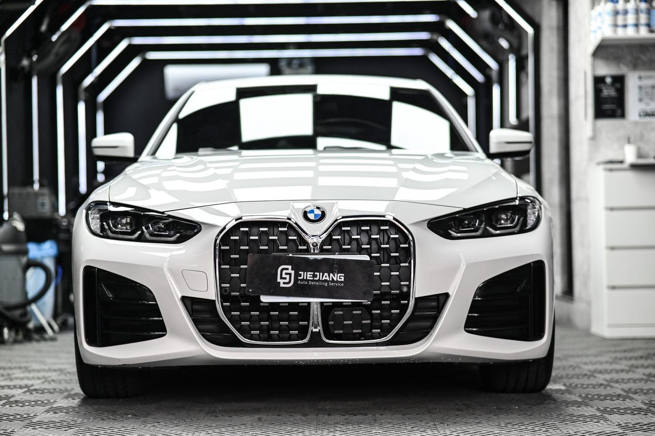 BMW 4系洗車打蠟施工案例 捷匠施工案例