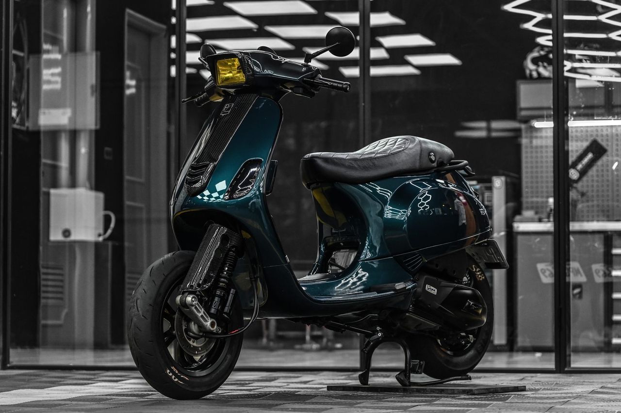 Vespa 機車美容施工案例 捷匠施工案例