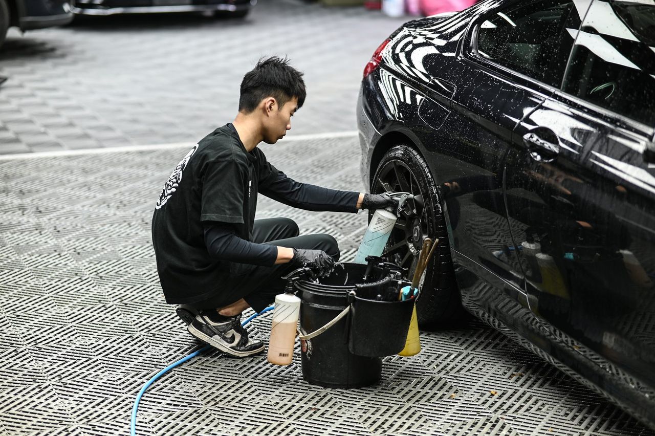 Porsche 718 GTS 洗車打蠟施工案例 捷匠施工案例