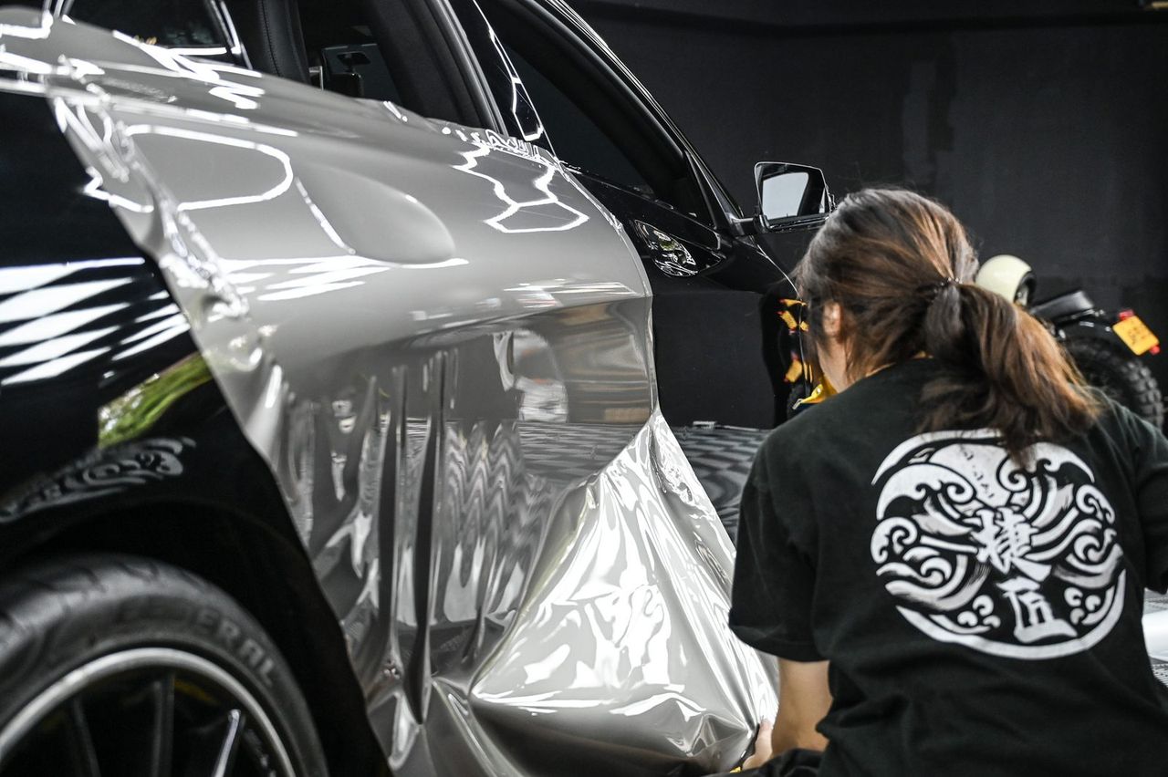 Mercedes-Benz CLA 全車改色膜施工案例 捷匠施工案例