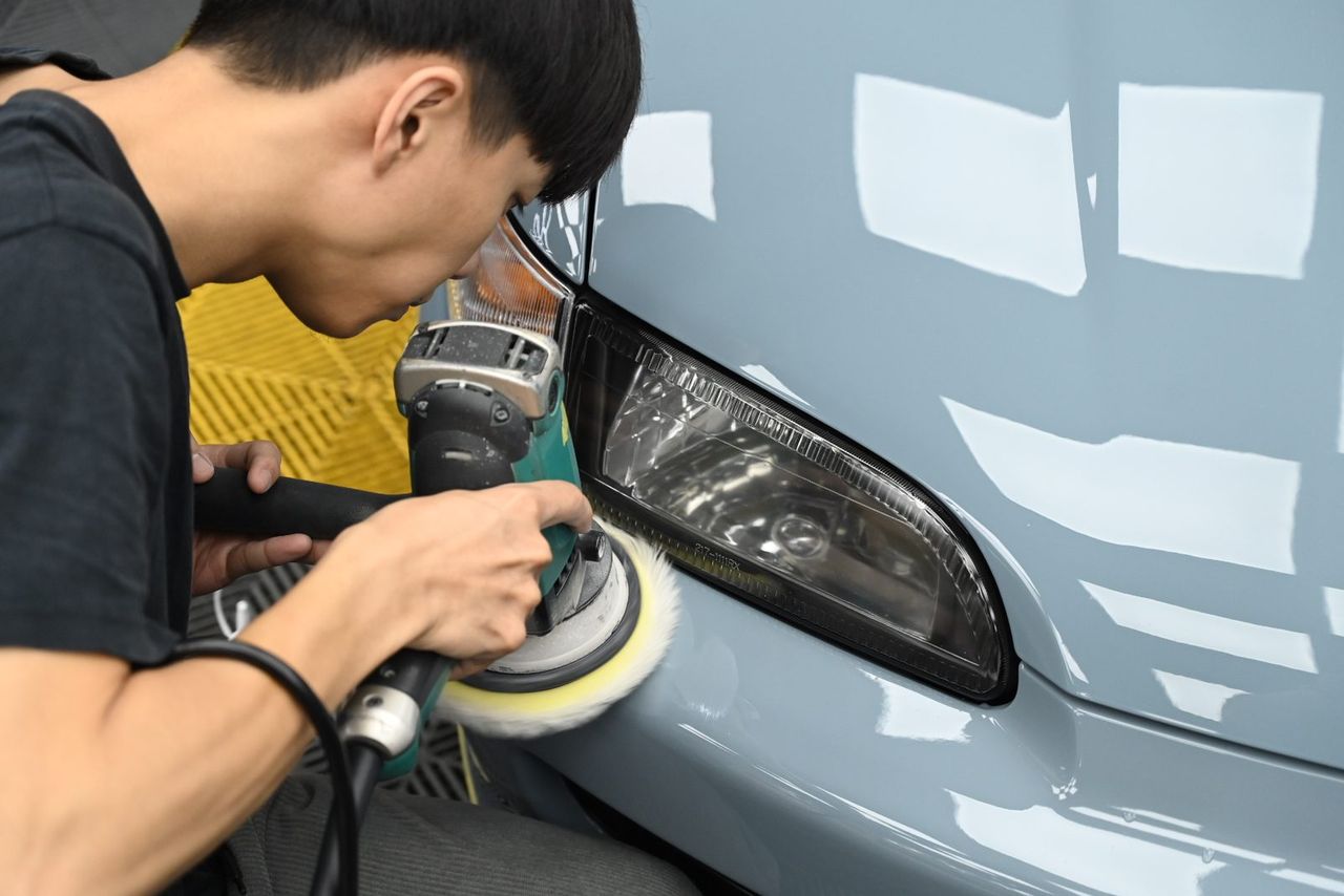 Honda Civic 拋光與漆面修復完工與細節實拍 第 1 張（共 6 張）——捷匠淡水旗艦店施工實錄