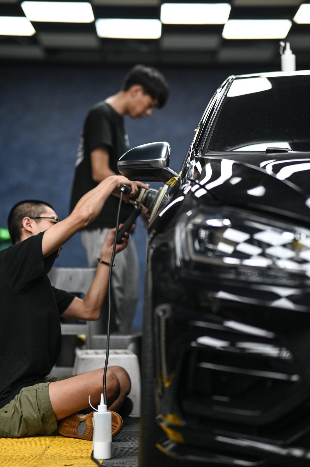 VW Golf 拋光與漆面修復完工與細節實拍 第 1 張（共 6 張）——捷匠淡水旗艦店施工實錄