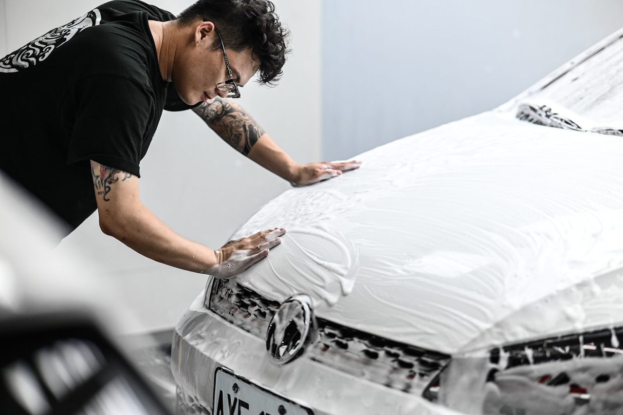 Volkswagen 洗車打蠟完工與細節實拍 第 2 張（共 6 張）——捷匠施工實錄