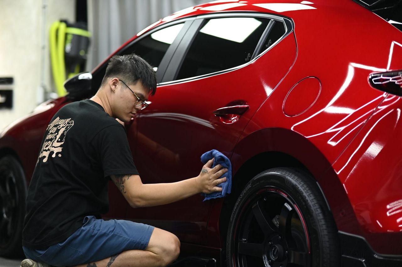 Mazda3 漆面鍍膜施工案例 捷匠施工案例