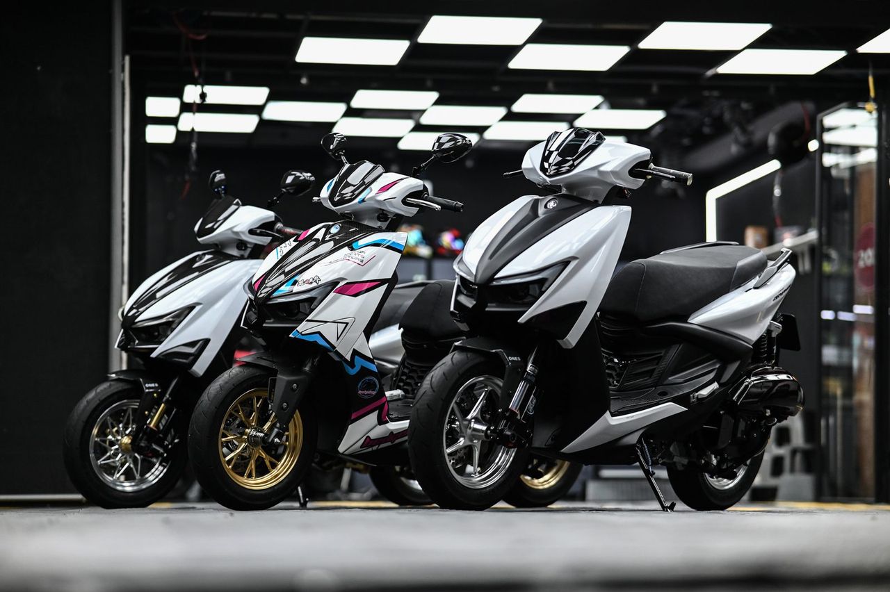 Yamaha 勁戰 Gryphus 機車美容完工與細節實拍 第 2 張（共 6 張）——捷匠淡水旗艦店施工實錄