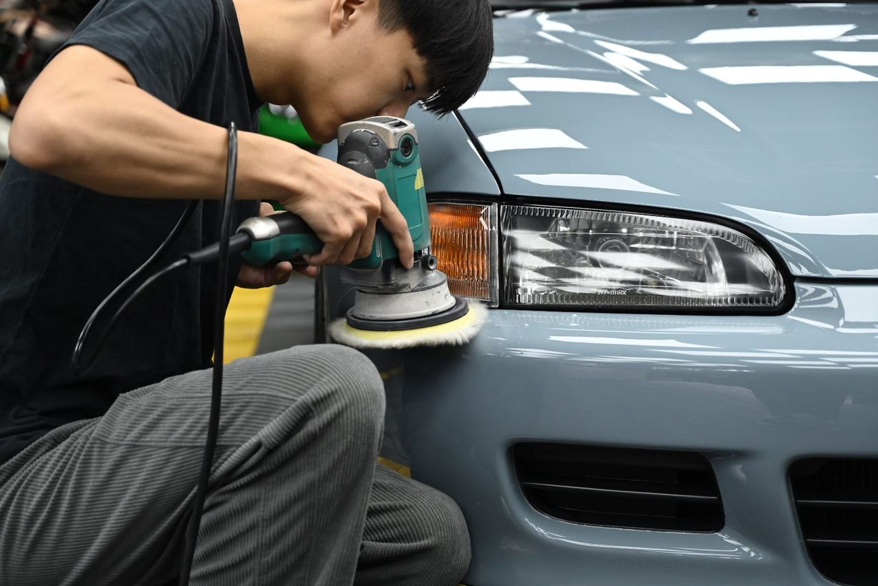 Honda Civic 拋光與漆面修復完工與細節實拍 第 4 張（共 6 張）——捷匠淡水旗艦店施工實錄