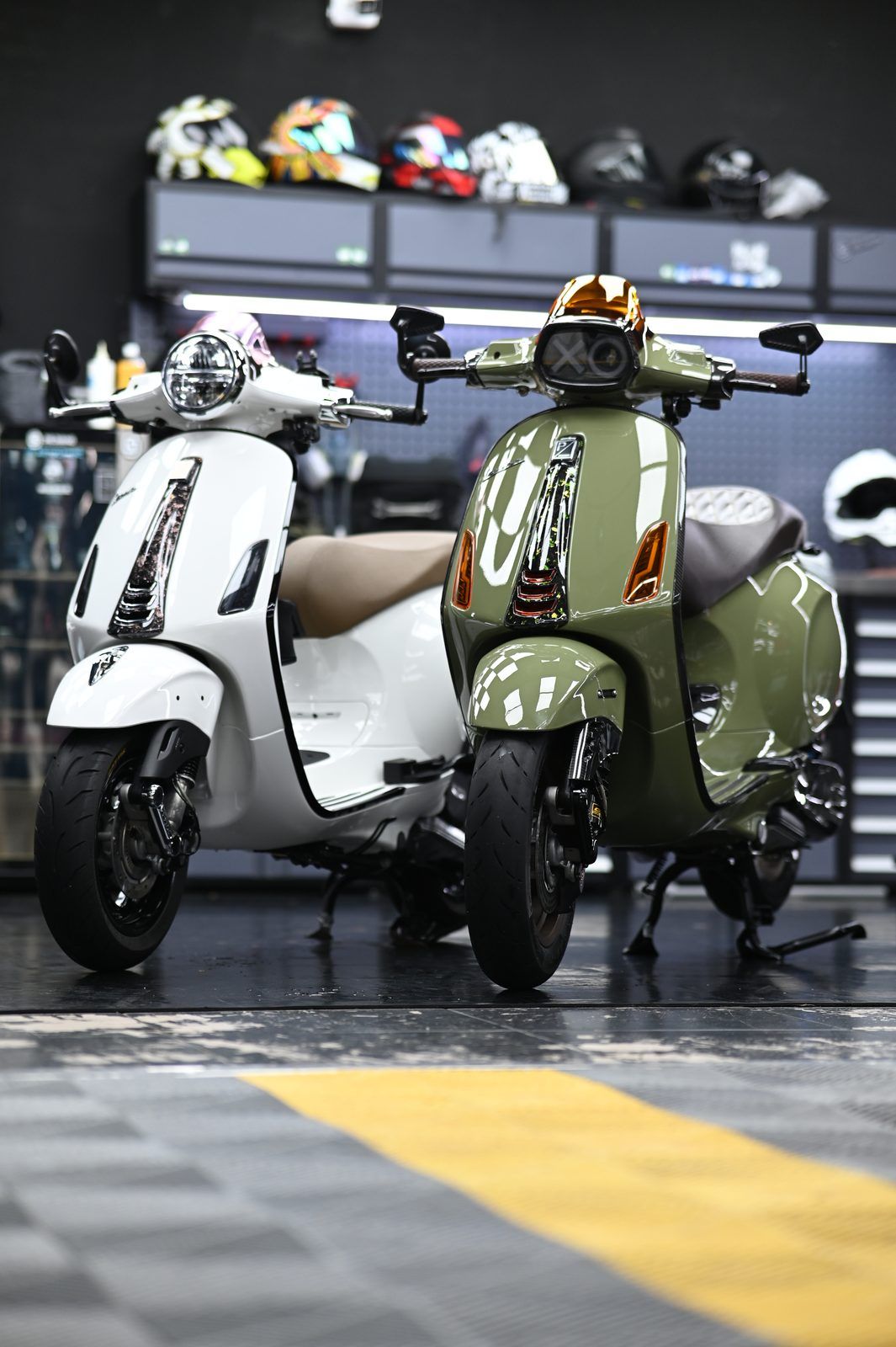 Vespa 機車美容（2024.12）完工與細節實拍 第 5 張（共 6 張）——捷匠淡水旗艦店施工實錄