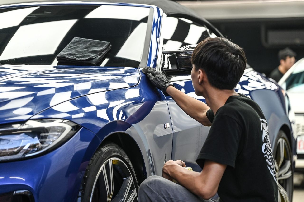 BMW 430i敞篷洗車打蠟完工與細節實拍 第 5 張（共 6 張）——捷匠施工實錄