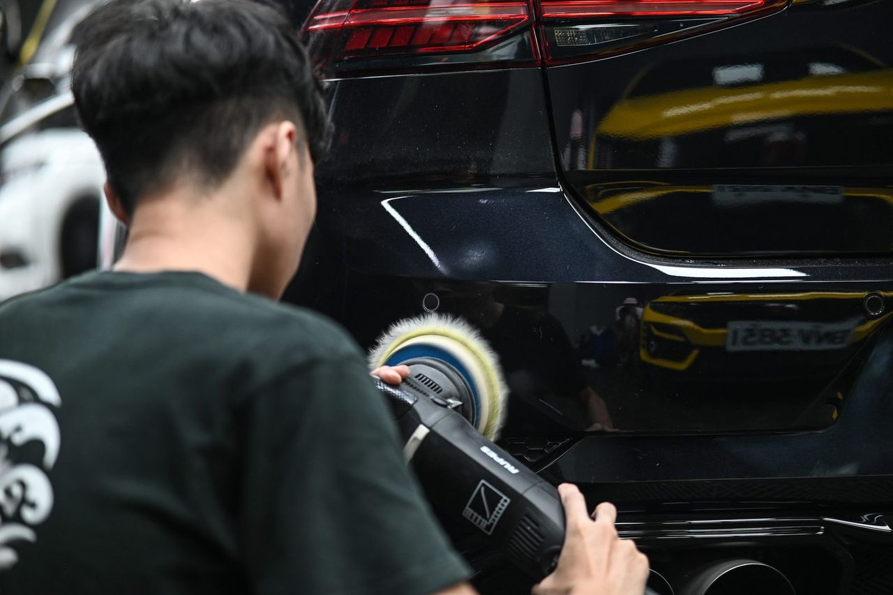 VW Golf 拋光與漆面修復完工與細節實拍 第 5 張（共 6 張）——捷匠淡水旗艦店施工實錄