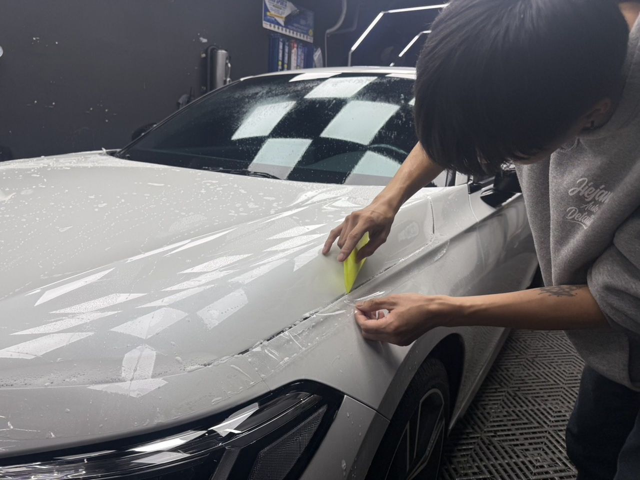 Honda Civic e:HEV 迎風面犀牛皮與漆面鍍膜完工與細節實拍 第 6 張（共 6 張）——捷匠北投店施工實錄