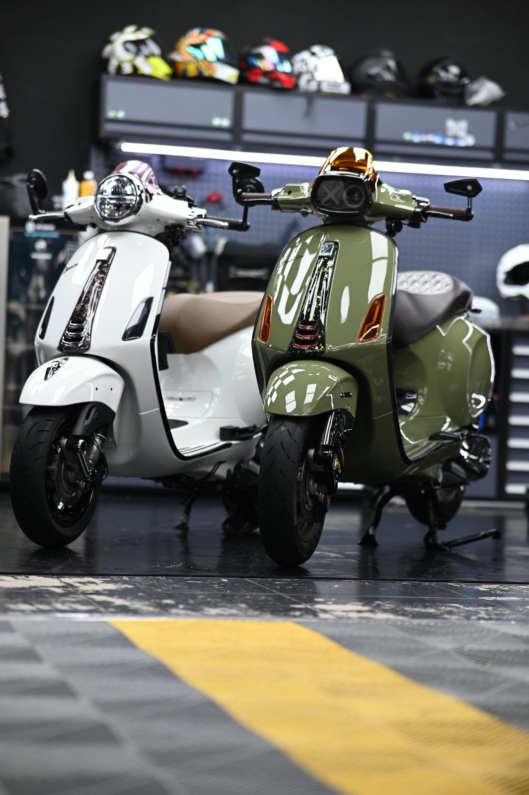Vespa 機車美容（2024.12）完工與細節實拍 第 6 張（共 6 張）——捷匠淡水旗艦店施工實錄